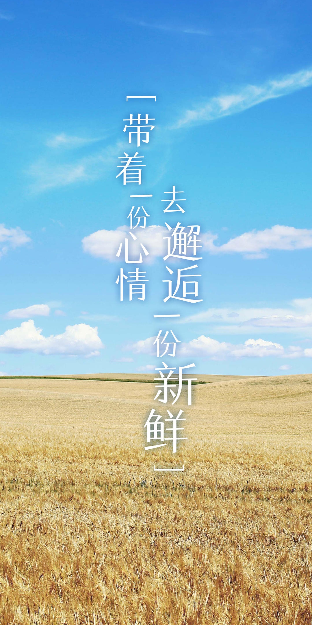 带着一份心情,去邂逅一份新鲜