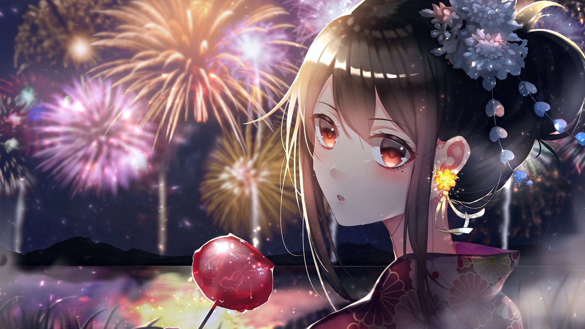 唯美的二次元美少女