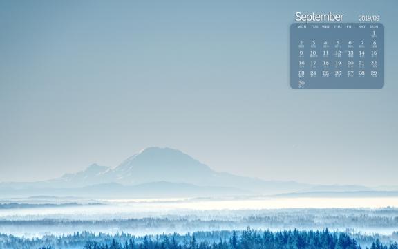 2019年唯美的风光写真日历