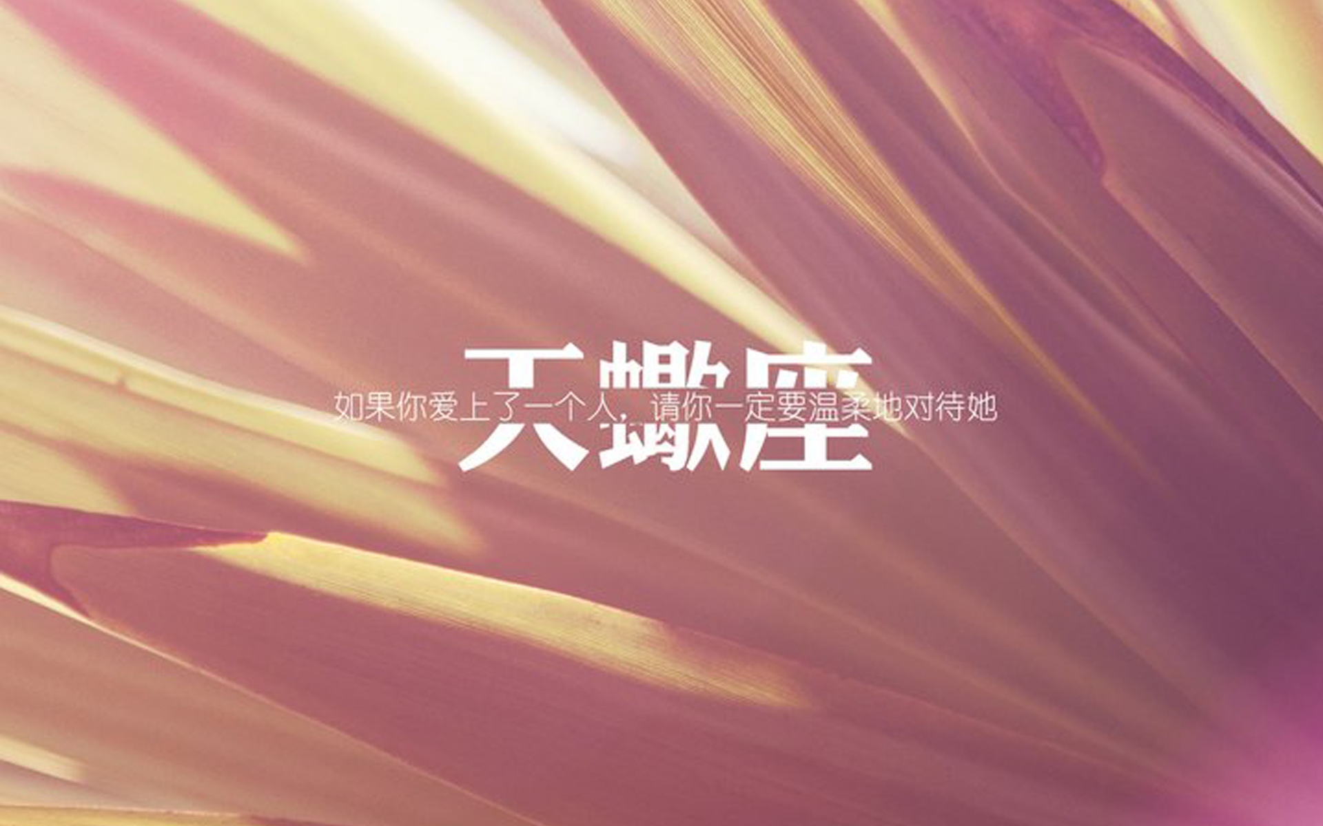 属于天蝎座的一句话