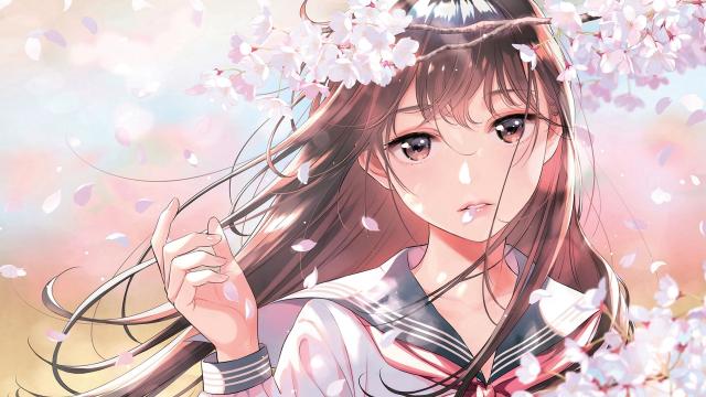 遇见二次元美少女