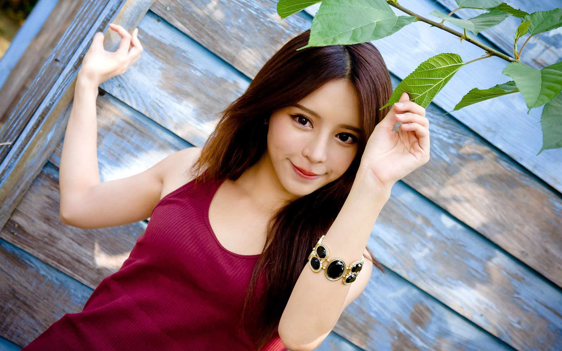 清纯台湾美女张齐郡室外唯美写真