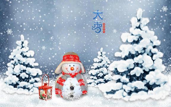 大雪节气之可爱雪人