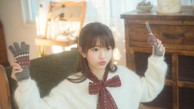 文艺女孩甜美写真