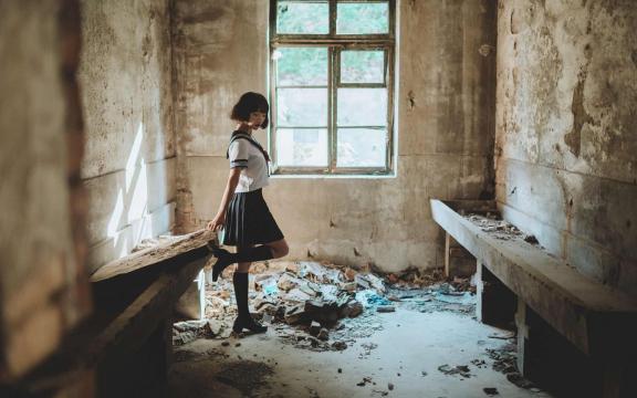 JK制服美女另类写真