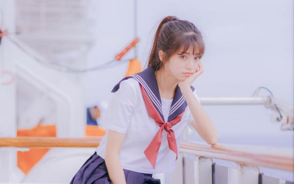 水手制服美女清新写真