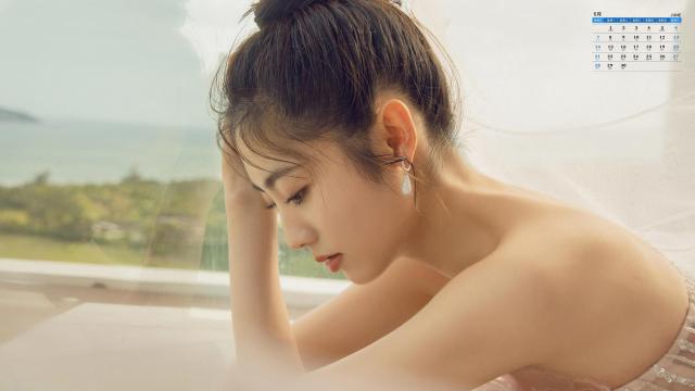 2020年6月邢菲个人清新写真日历