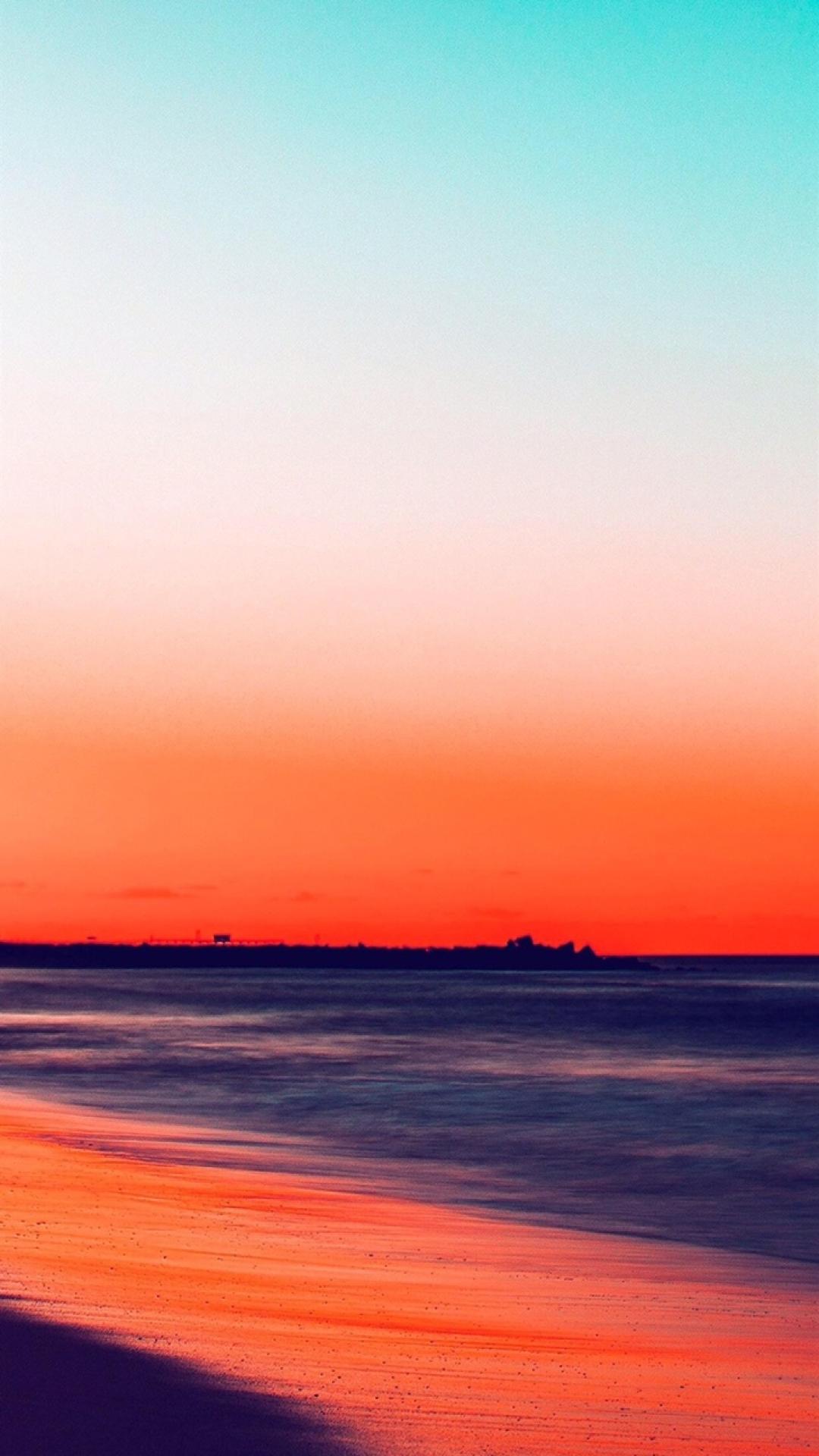 一望无际的唯美大海风景
