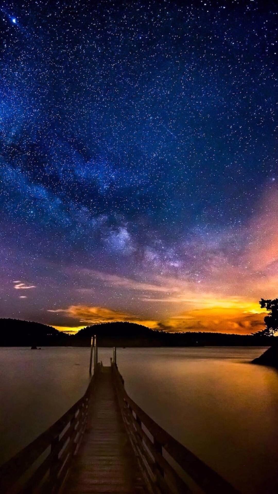 灿烂的唯美星空意境