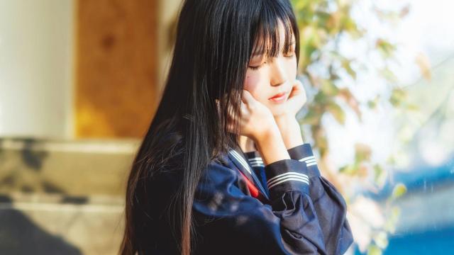 清纯少女水手制服校园唯美写真