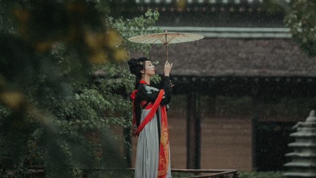 海棠经雨