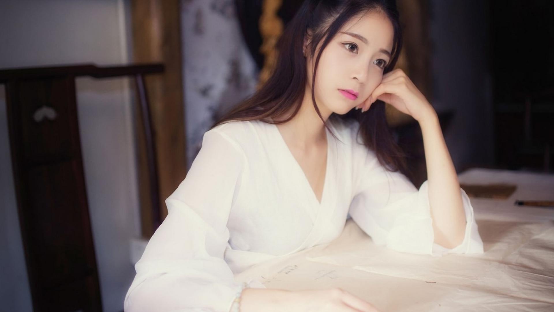 干净唯美的古装小清新美女