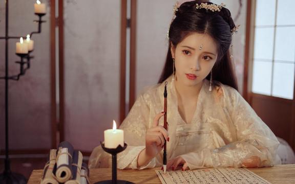古风美女唯美仙气灵动优雅白皙精致干净私房迷人写真