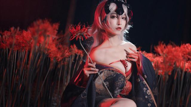性感和服美女cos黑贞诱惑撩人养眼私房写真