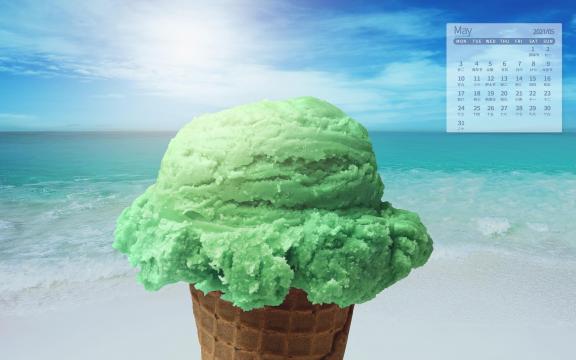 2021年5月超好看的冰淇淋图片日历
