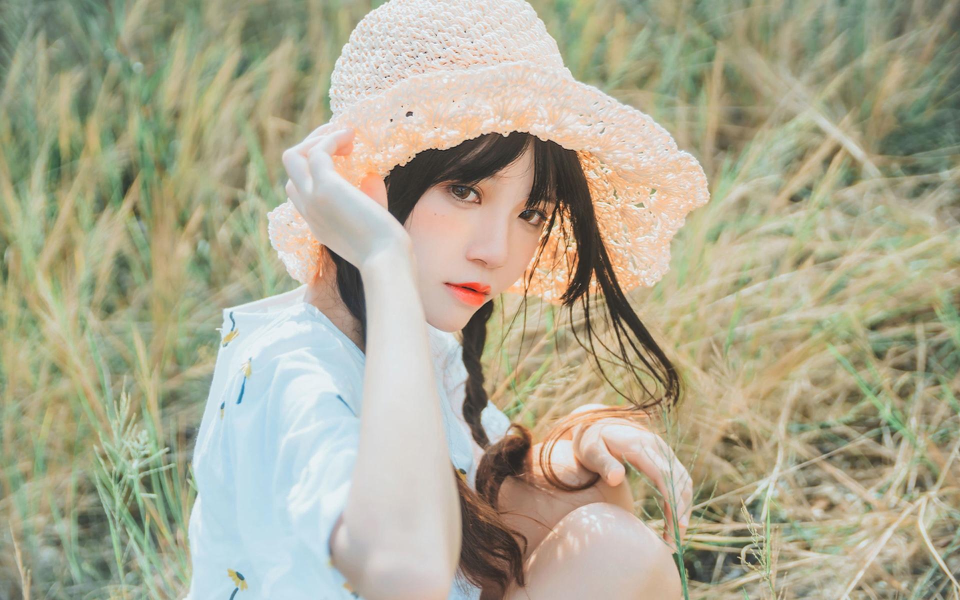 桜桃喵小清新田园风白皙纯情唯美意境写真