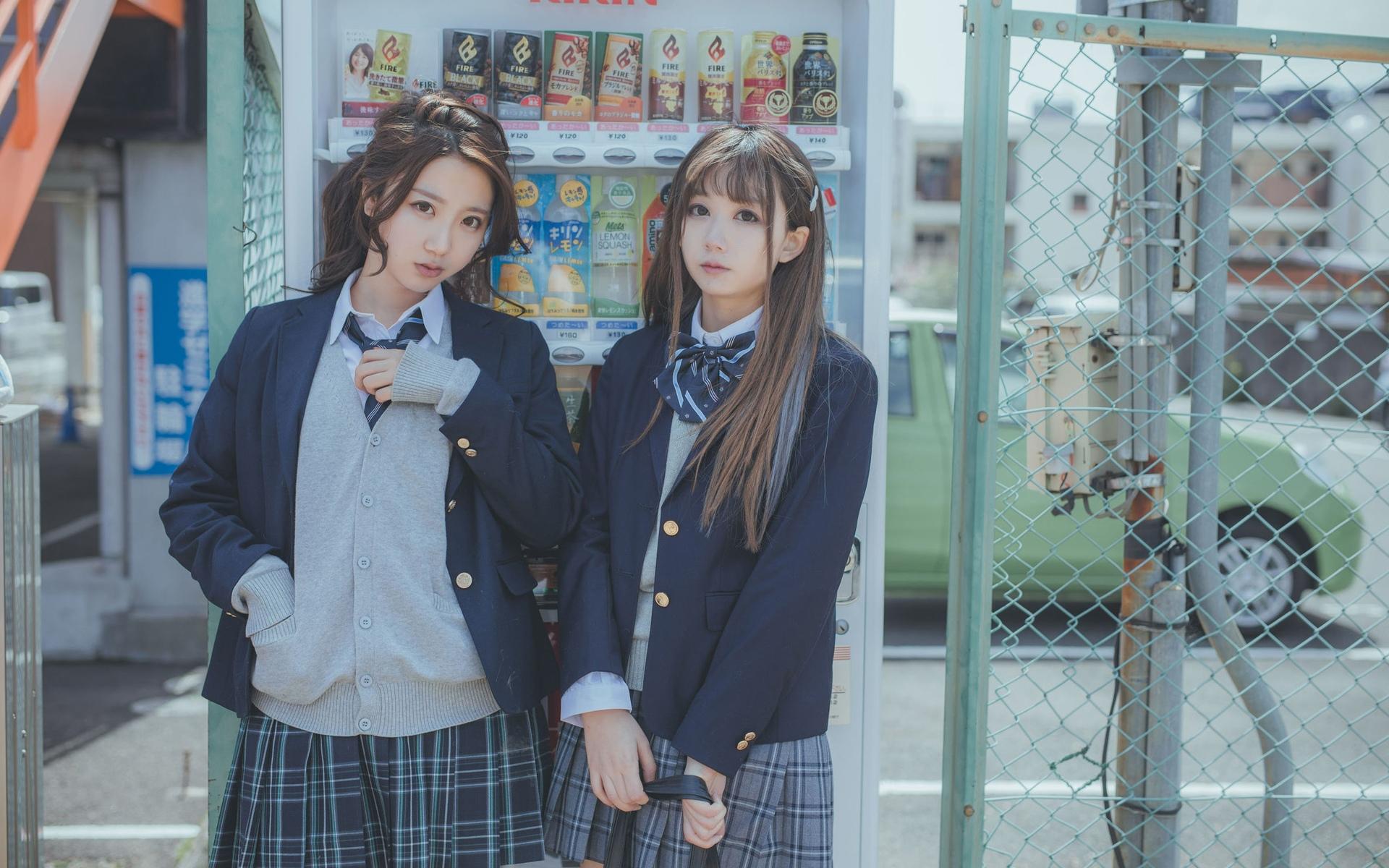 纯情jk制服姐妹花清纯唯美可爱甜美写真