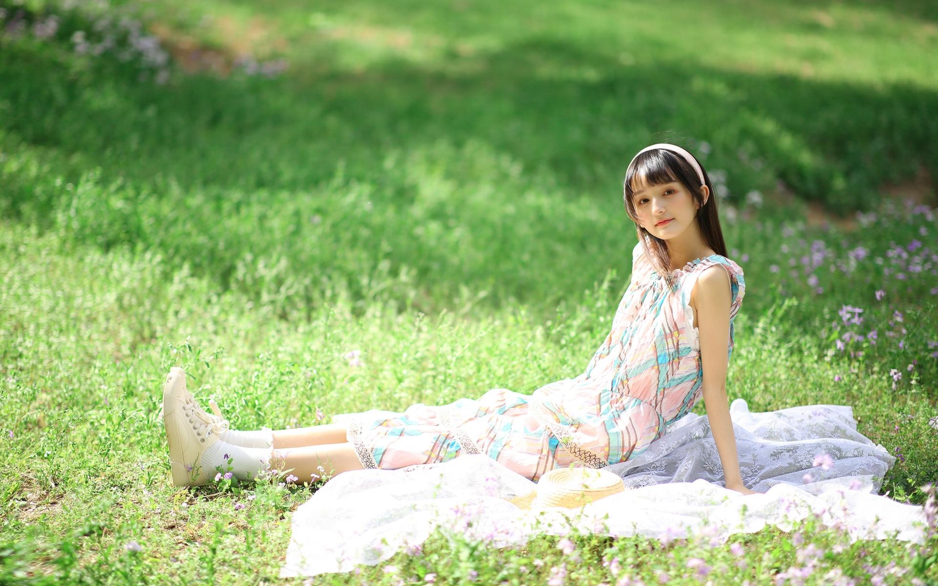 小清新森系少女唯美清纯田园写真