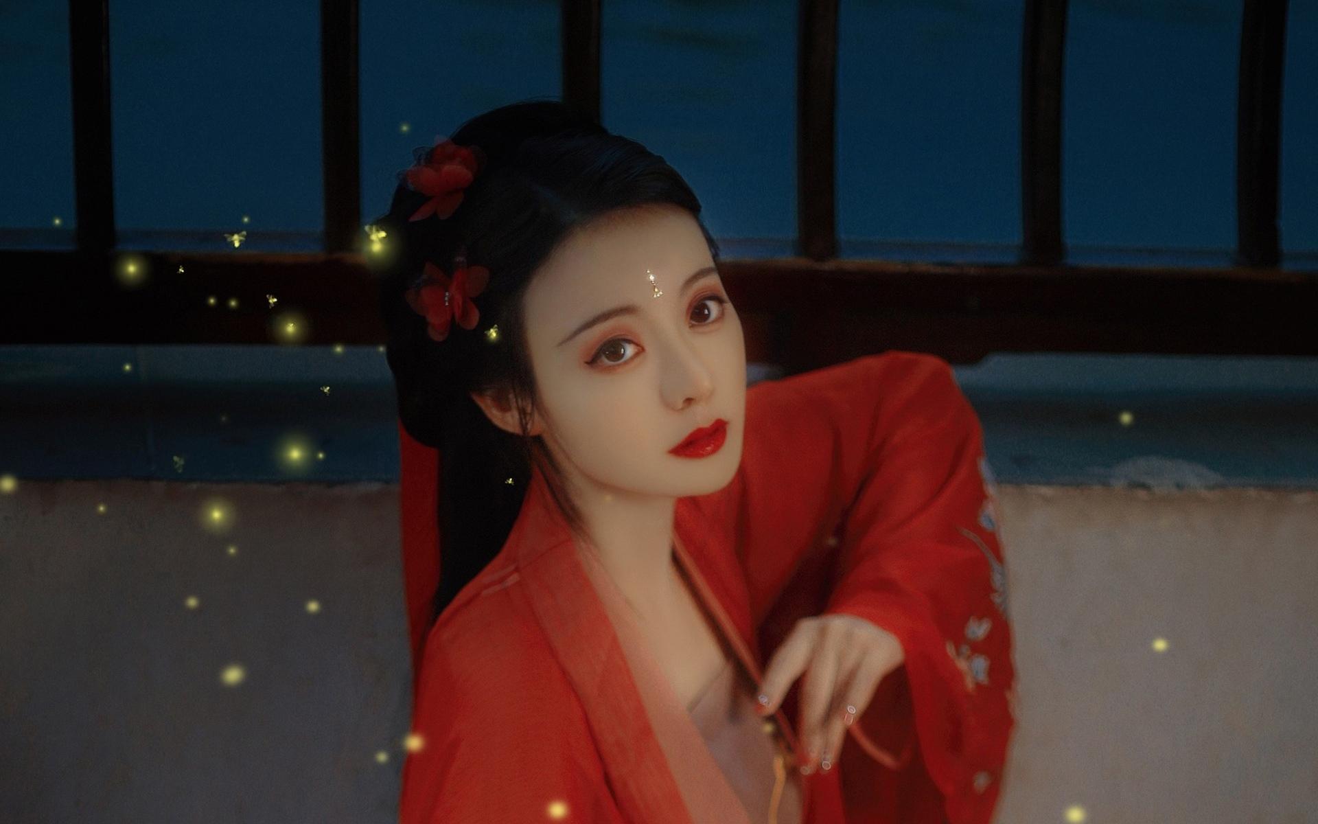 美若天仙古风美女清秀迷人写真