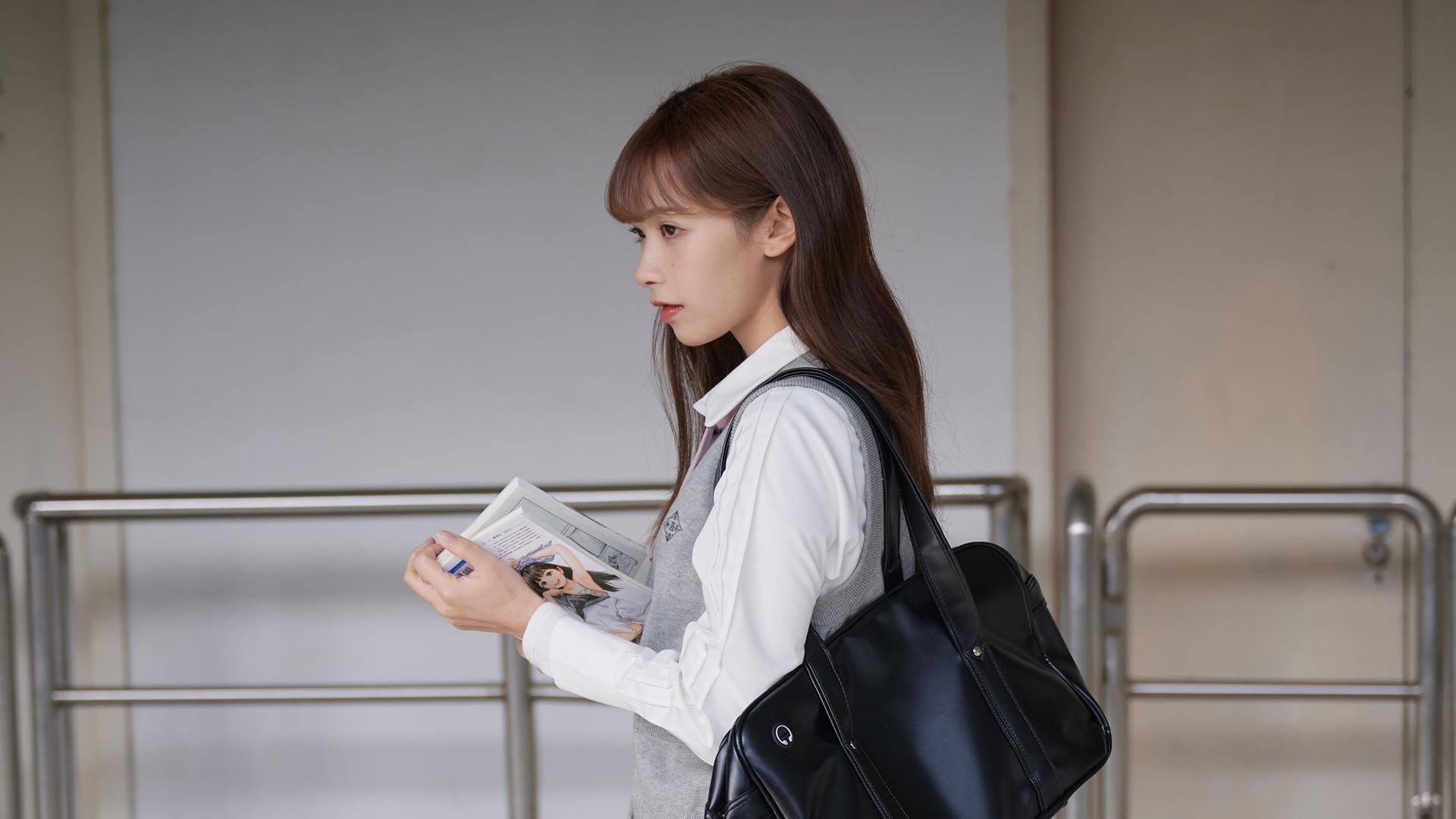 元气jk制服少女校园甜美写真