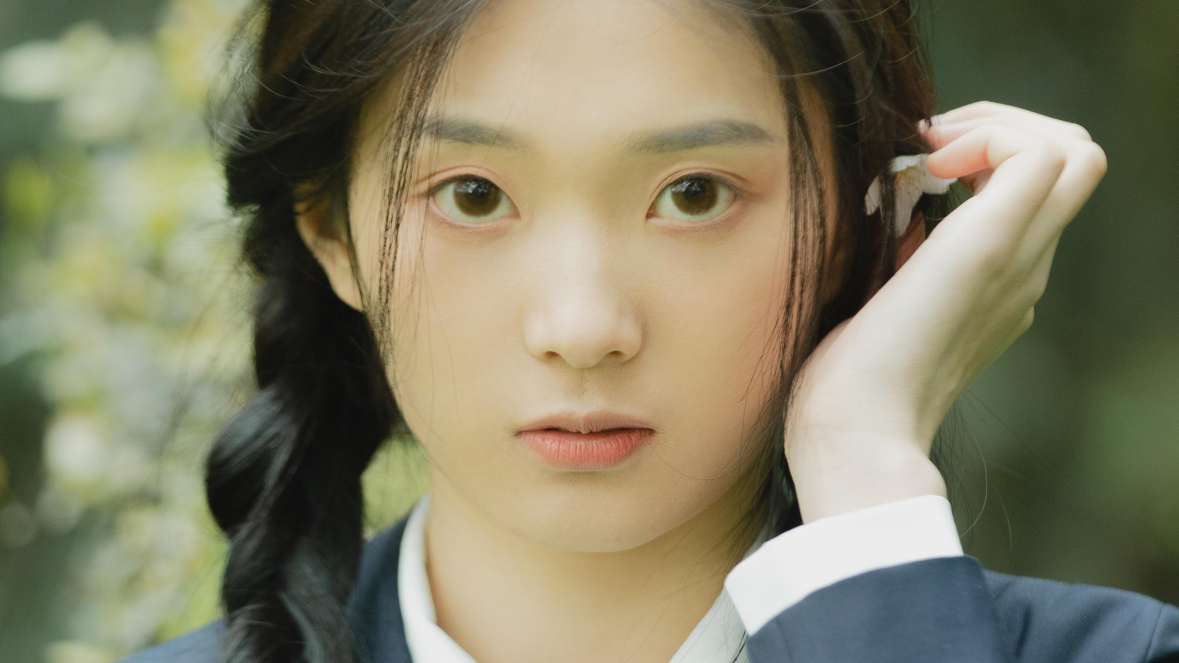 初夏的清新美女