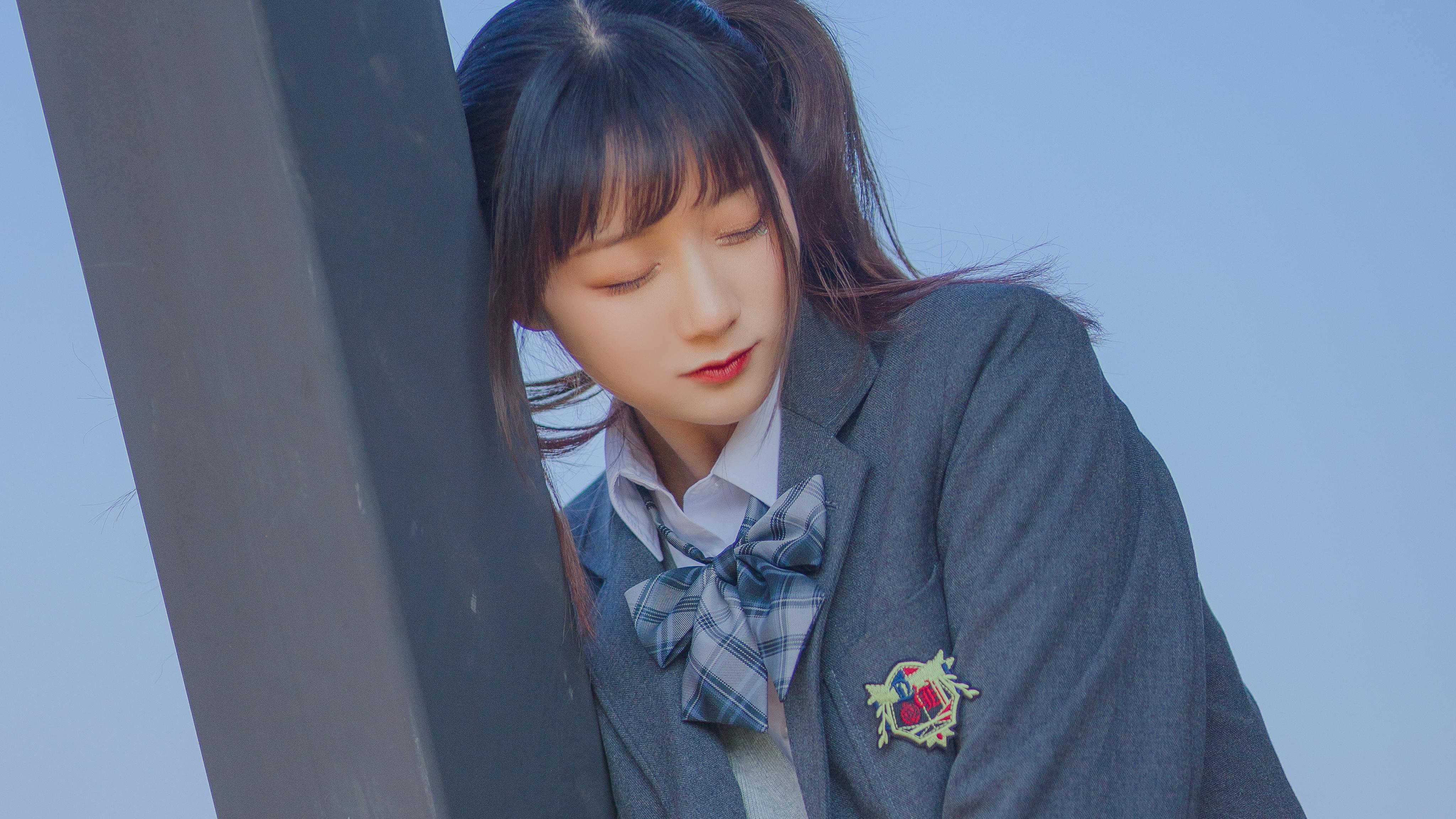 双马尾的jk少女漂亮写真