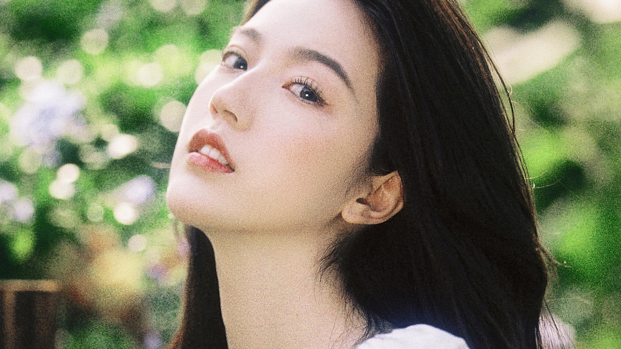 长发美女清新写真