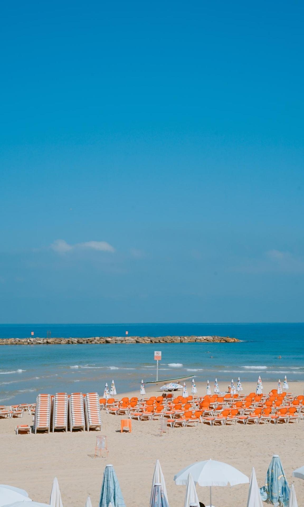 夏天海滩优美胜景