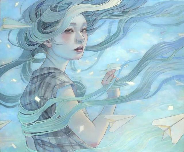 日本艺术家平野美穗的油画二