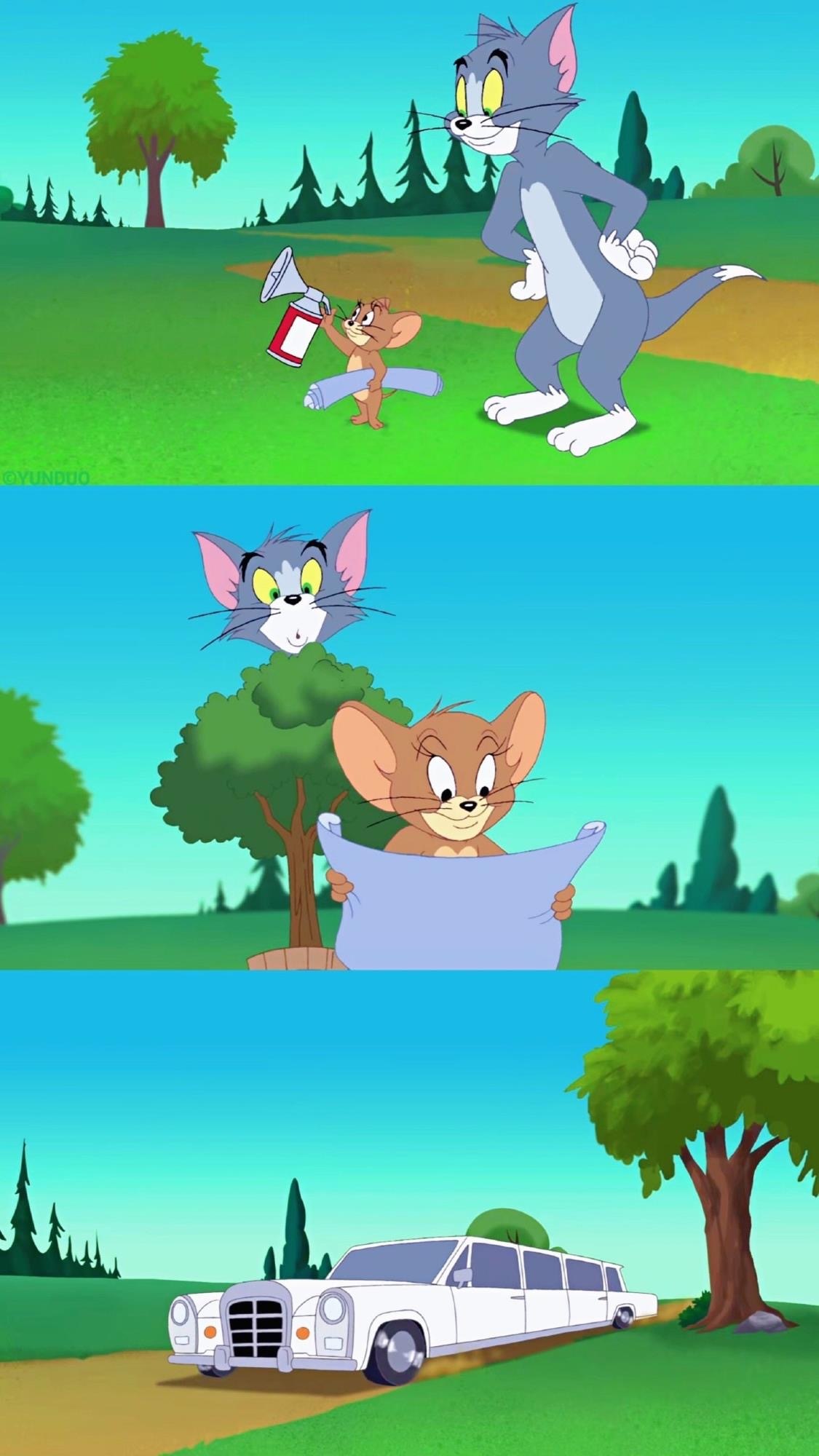 猫和老鼠卡通壁纸