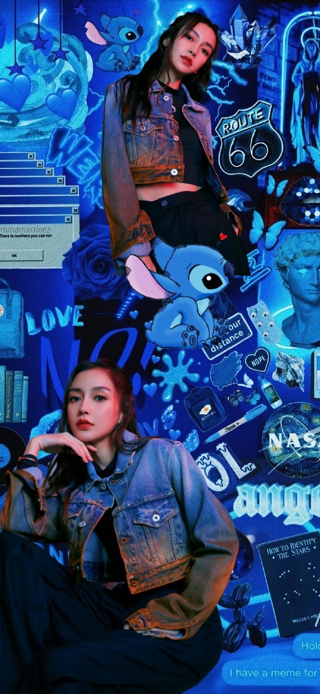 杨颖拼接手机壁纸 ​​​​