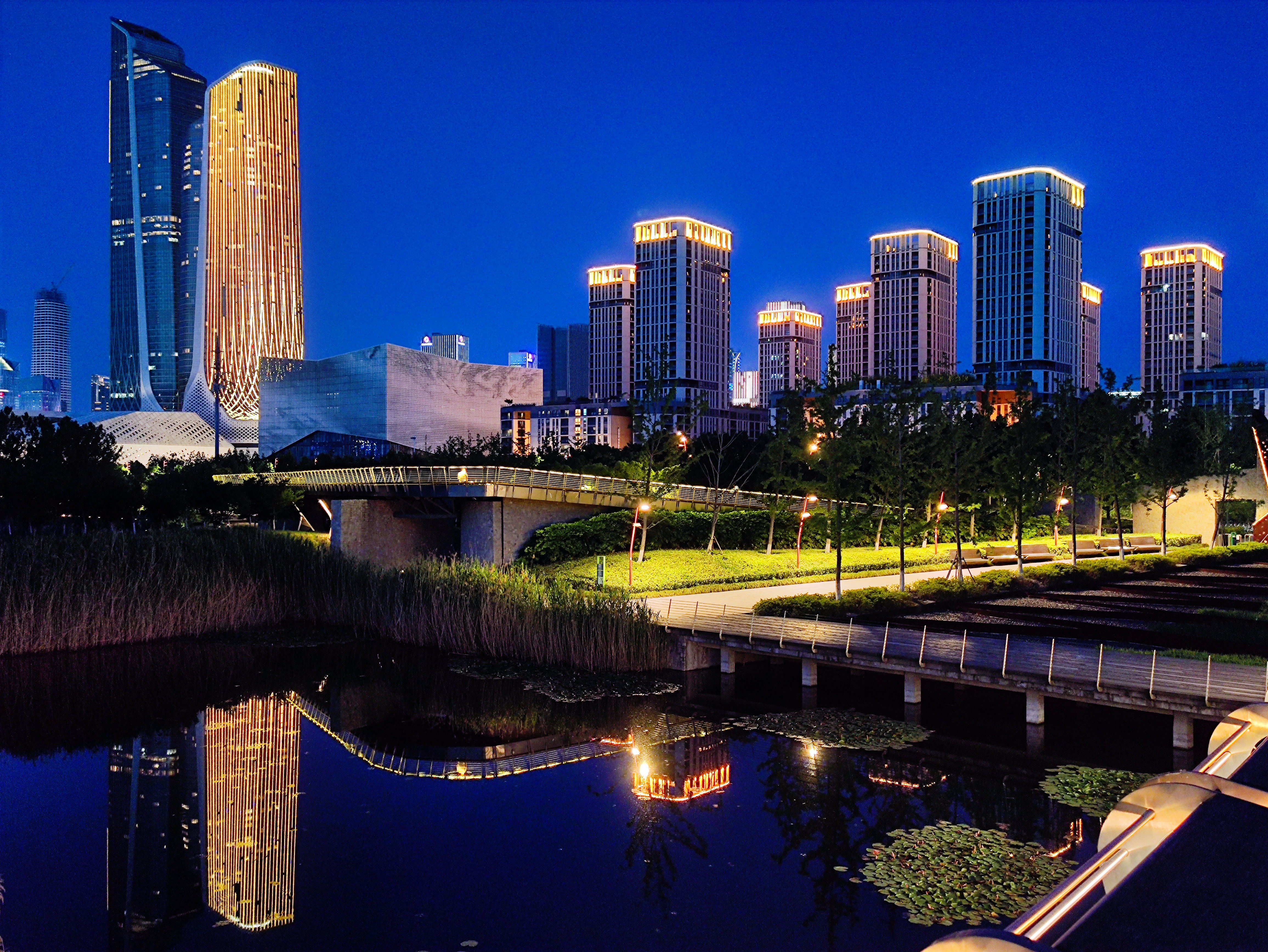 南京国际青年文化中心夜景