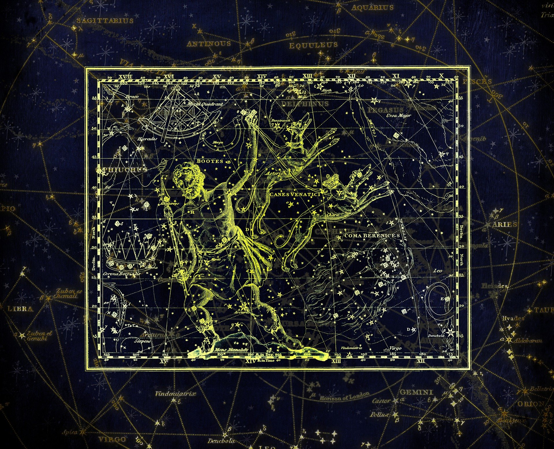 超清星空壁纸牧夫座