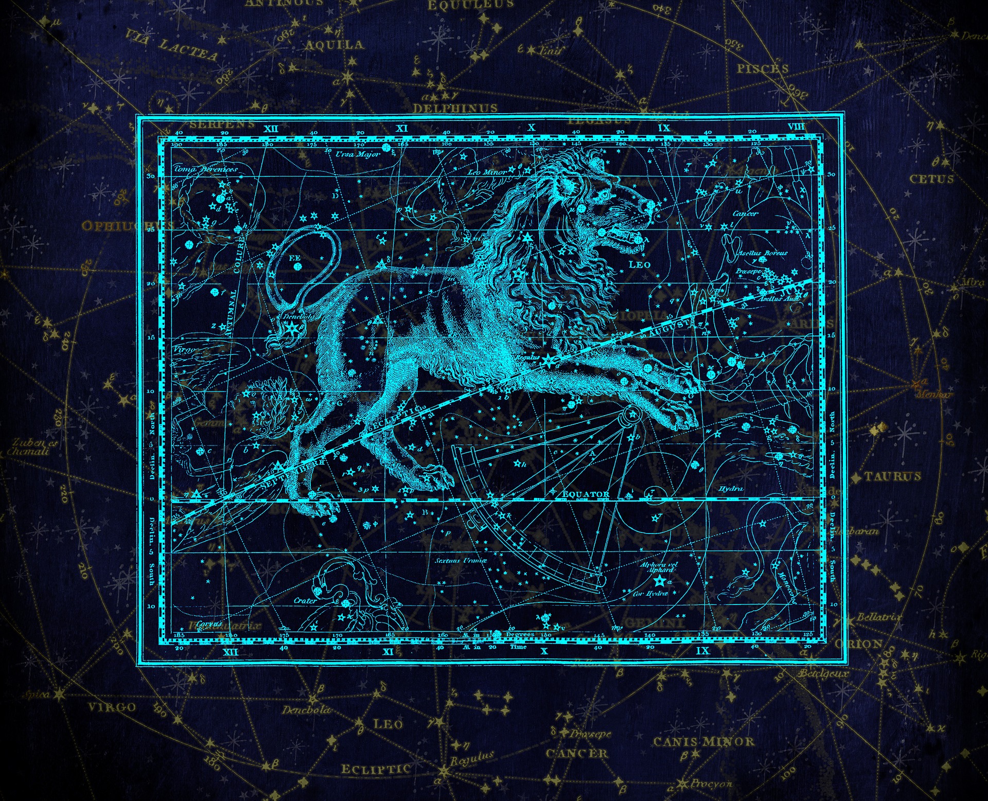 超清星空壁纸狮子座