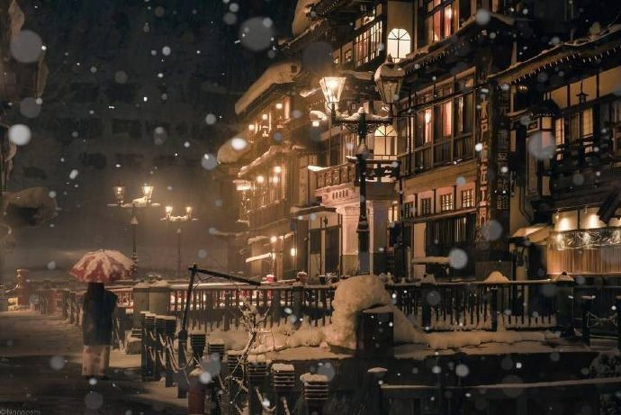 日本山形县银山温泉