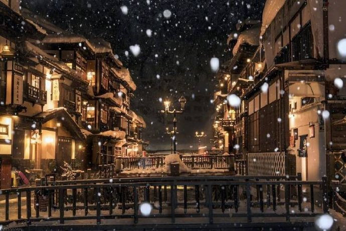 日本山形县银山温泉