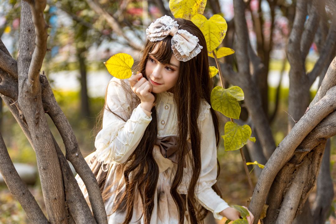 美女秋日唯美写真