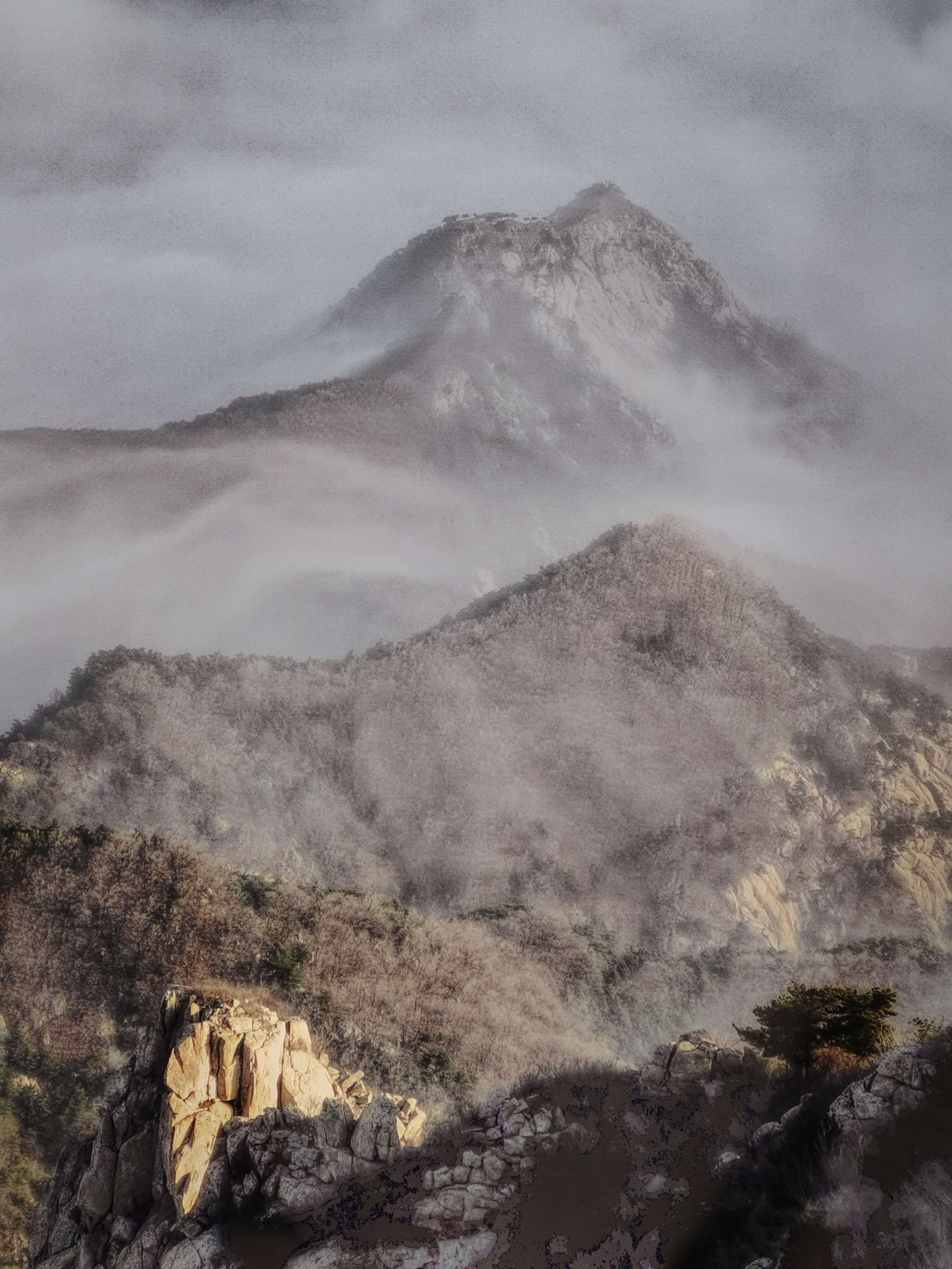 水墨泰山