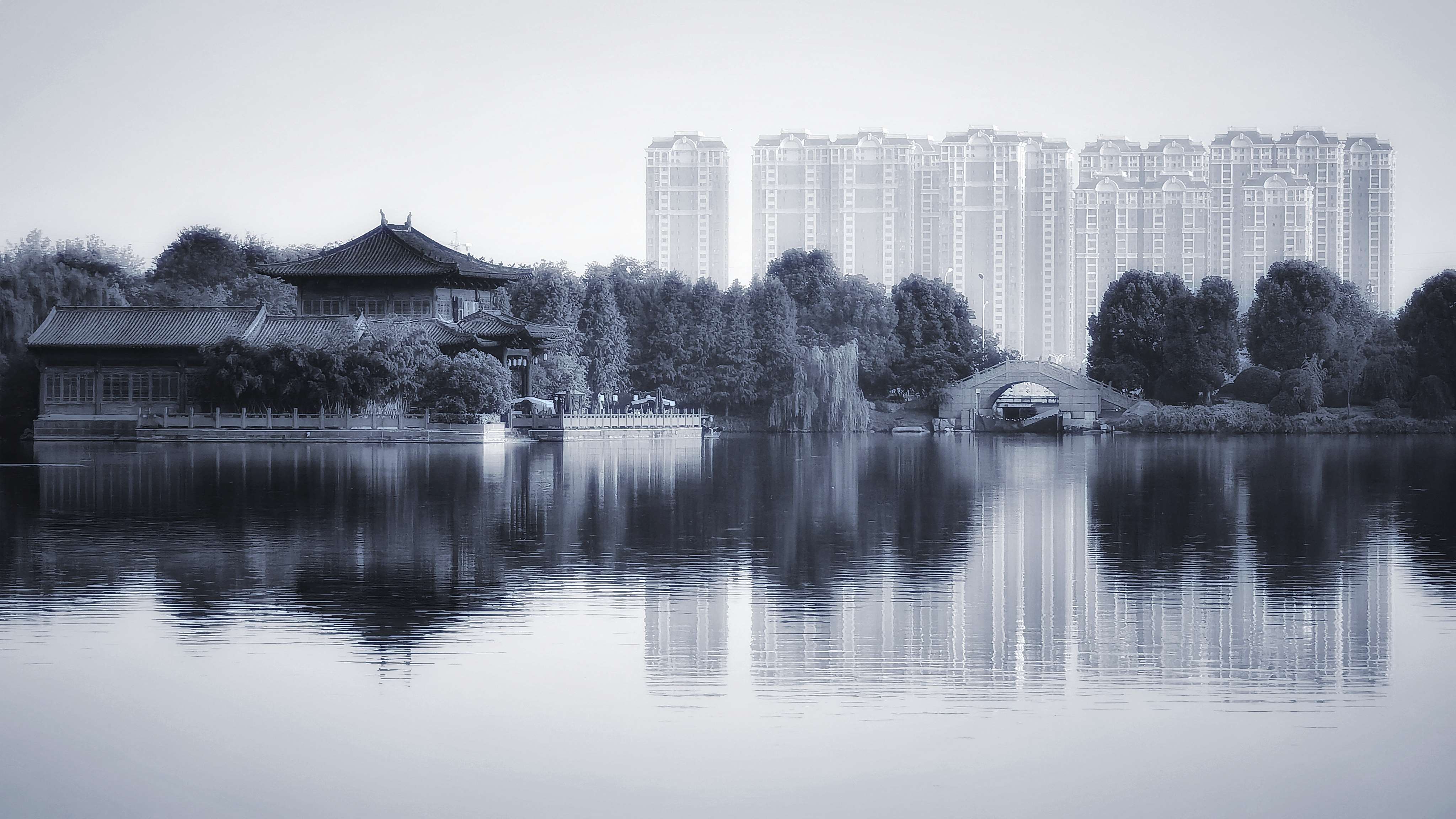水墨烟波江心洲