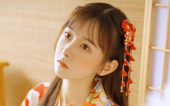 古典少女和服朦胧性感诱惑室内写真