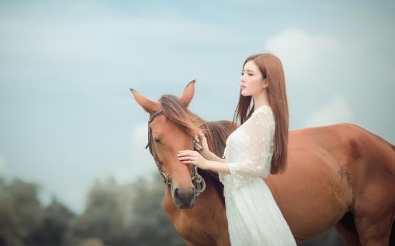 街拍:清新的氧气美女