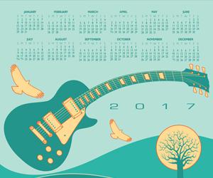 2017年日历
