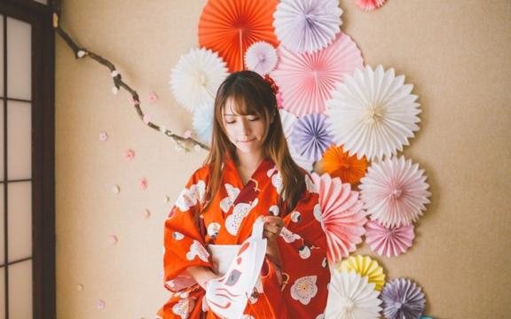 清纯日系和服美女写真