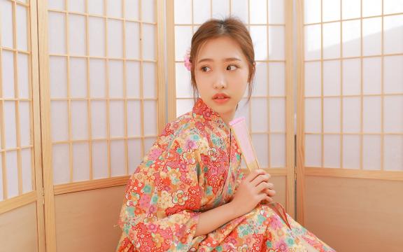 日系和服花姑娘唯美图片