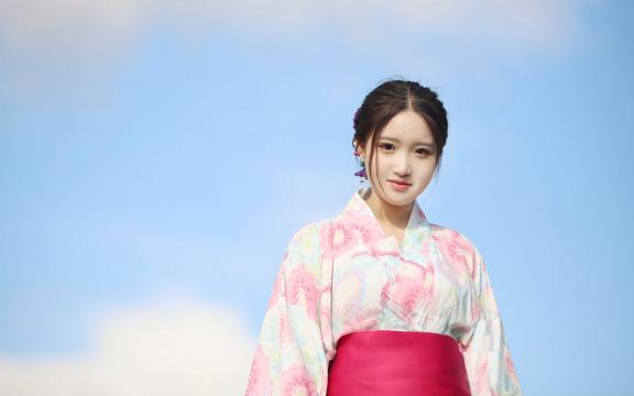 清新脱俗和服美女唯美写真
