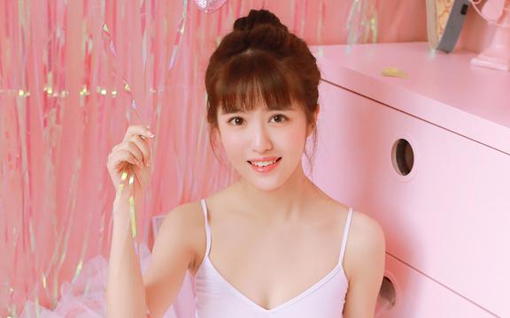 粉红少女可爱