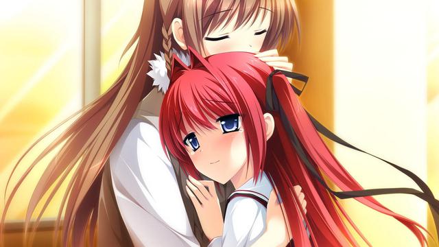少女编织爱的画布