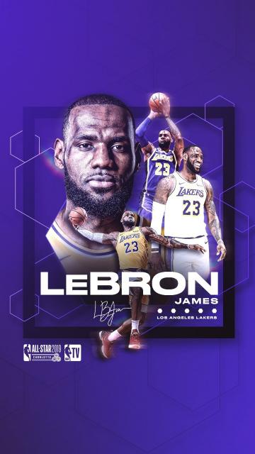 勒布朗·詹姆斯2019NBA全明星海报