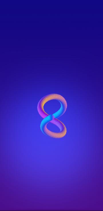 倒计时毛绒质感数字8