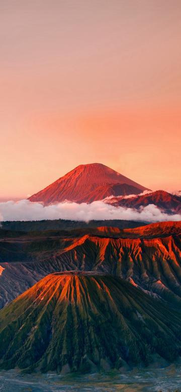 夕阳下的富士山